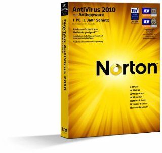 Norton AntiVirus 2010   1 PC Software