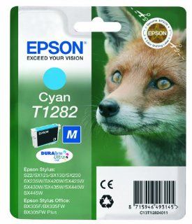 Epson T1282 Tintenpatrone Fuchs, Singlepack, cyan Bürobedarf & Schreibwaren