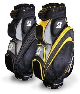 BRIDGESTONE GOLF Golfbag Cart schwarz/gelb, Gre 9,0 " Sport & Freizeit
