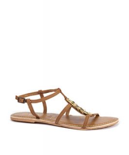 Tan Strappy Owl Sandals