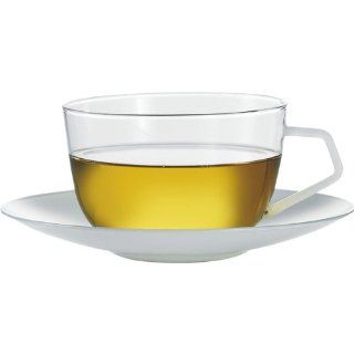 Jenaer Glas Gourmet Tea Tasse   Darjeeling mit Untertasse Küche & Haushalt