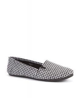 Black and White Houndstooth Espadrille Plimsolls