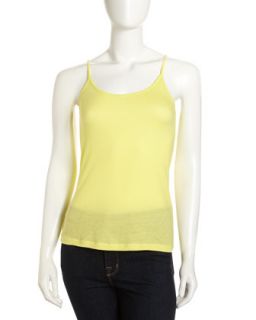 Knit Camisole, Neon Yellow