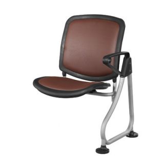 OFM ReadyLink Add On Seat 211 Seat/Back Color Maroon, Finish Silver