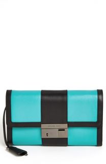 Michael Kors 'Gia' Colorblock Leather Clutch