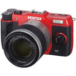 Pentax Q10 12.4MP with 02 zoom lens kit (Red) Lens Included