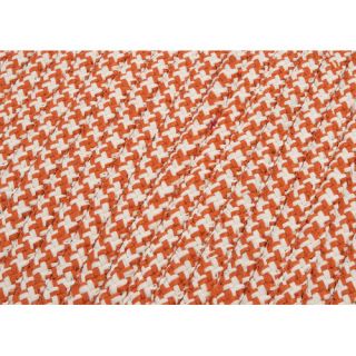 Outdoor Houndstooth Tweed Orange Rug by Colonial Mills