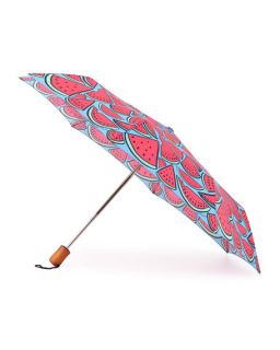 Anna Coroneo Watermelon Print Umbrella, Pink