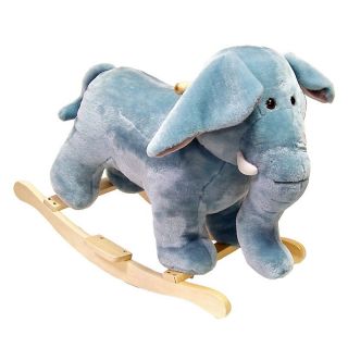 Happy Trails Plush Rocking Elephant   Rocking Toys