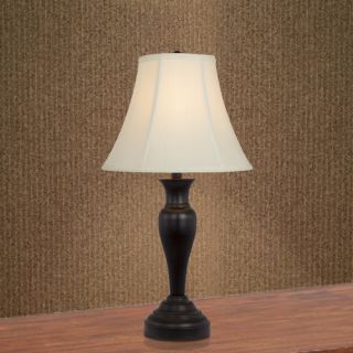 Fangio Lighting Metal 30 H Table Lamp with Bell Shade