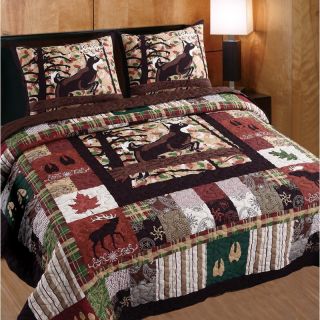 Greenland Home Fashions Whitetail Lodge Quilt Set   Bedding and Bedding Sets