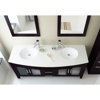 Grand Regent 63 Double Contemporary Bathroom Vanity Set by JWH Living