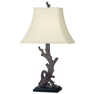 Luckett Woodgrain Finished Driftwood Styled Table Lamp  