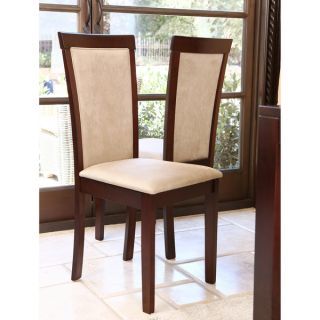 ABBYSON LIVING Montego Light Brown Fabric Dining Chair (Set of 2)