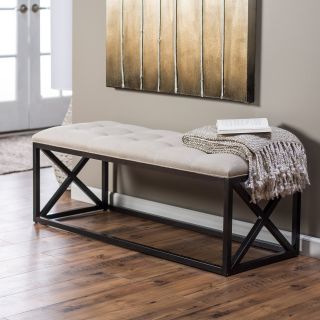 Belham Living Grayson Tufted Entryway Bench   Bedroom Benches