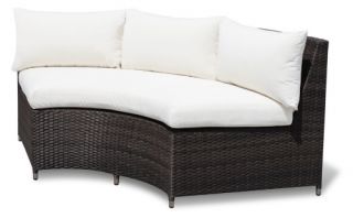 Source Outdoor Circa All Weather Wicker Armless Sectional Sofa   Outdoor Sectional Pieces