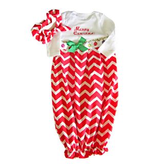 Baby Girl Christmas Infant Layette Gown