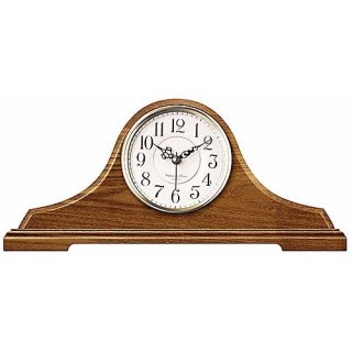 Infinity Instruments Oak Tambour Mantel Clock with Chime