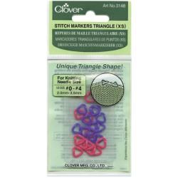 Clover XS Triangle Stitch Markers (Pack of 24)  ™ Shopping