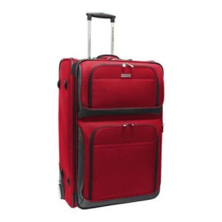 Travelers Choice Conventional II Red 30 inch Rolling Upright Suitcase