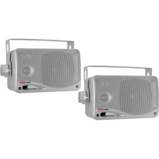 Pyle PLMR24S 100 W RMS Speaker   3 way   Silver