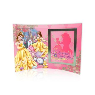 Disney Princesses (Belle) Curved Glass Print with Photo Frame