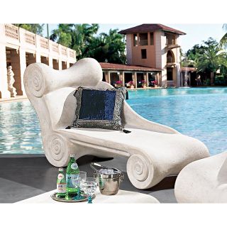 Hadrian's Villa Roman Spa Furniture Collection   Chaise Longue   Outdoor Lounge Chairs