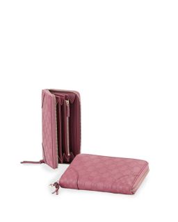 Gucci Bree Guccissima Leather Zip Around Wallet