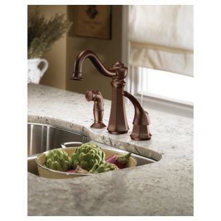 Moen Vestige One Handle High Arc Kitchen Faucet with Side Spray