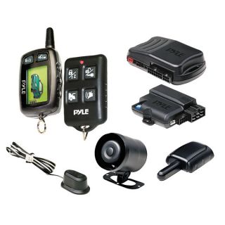Pyle LCD 2 Way Remote Start Security System with Advanced Impact