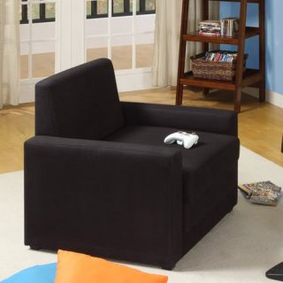 DHP Dorel Single Sleeper Chair   Black