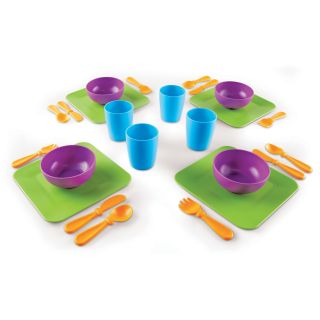 Learning Resources New Sprouts Serve It My Very Own Dish Set   Play Kitchen Accessories