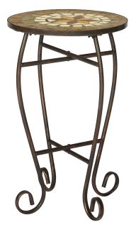 Iron/ Mosaic Round Plant Stand  ™ Shopping   Great Deals
