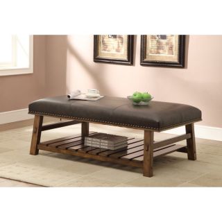 Treasure Trove Accents Howes Bluff Brown Cocktail Ottoman
