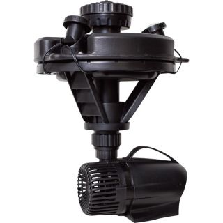 Pond Boss Floating Fountain with LED Lights — 1/4 HP Pump, Model# DFTN12003L  Aerating Fountains