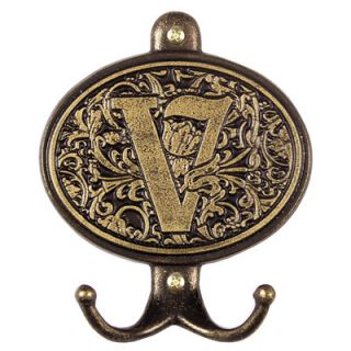 Monogram Wall Hook Plaque by Whitehall Products