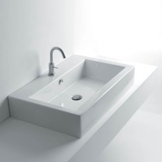WS Bath Collections Quad Wall mount / Vessel Bathroom Sink with