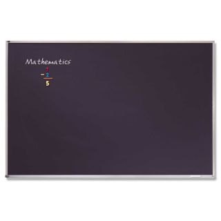 Quartet Porcelain Black Magnetic Chalkboard with Aluminum Frame   96 x 48 in.   Chalkboards