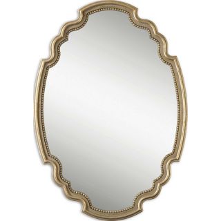 Uttermost Terelle Antiqued Gold Bead Framed Mirror