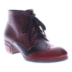 Womens LArtiste by Spring Step Granola Bootie Dark Red Multi Leather