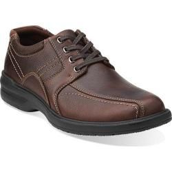 Lugz Mens Savoy SR Brown Leather Slip resistant Work Shoes