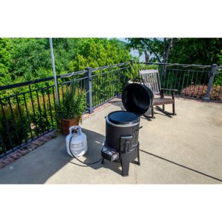 in 1 Charcoal Combo Water Smoker & Lock N Go Grill by Meco