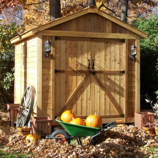 Outdoor Living Today SpaceMaker 8ft. W x 12ft. D Wood Storage Shed
