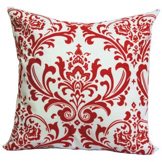 Taylor Marie Lipstick Red/ White Damask Pillow Cover   16100185