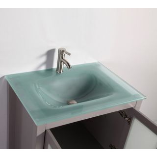 34 Solid Wood Single Sink Vanity Set with Mirror by Legion Furniture