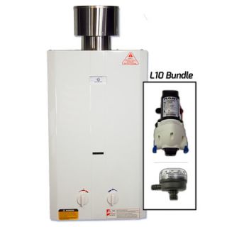 GPM Portable Tankless Water Heater with Flojet Pump & Strainer by