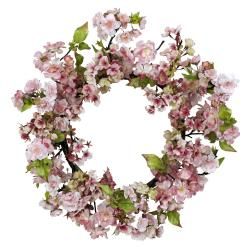 Nearly Natural 24 inch Plum Blossom Wreath