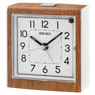 Seiko Contemporary Bedside Alarm Clock with Dial Light   Alarm Clocks