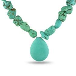 Sterling Silver Turquoise Nugget Necklace  ™ Shopping