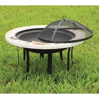 Furniture of America Adena Cast Iron Outdoor Fire Pit   Fire Pits